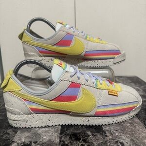 New Nike Union LA x Cortez SP Lemon Frost Sail Shoes Men Size 8.5 DR1413-100